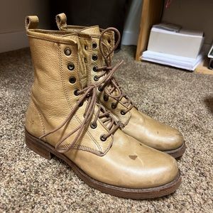 Authentic FRYE combat boots. Gently used. Size 8